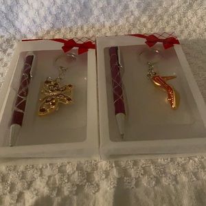 Pin and keychain set